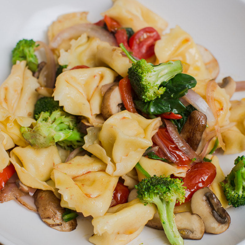 Cheese Tortellini Pasta With Vegetables